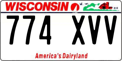 WI license plate 774XVV