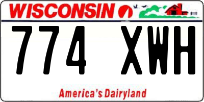 WI license plate 774XWH