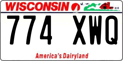 WI license plate 774XWQ