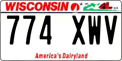 WI license plate 774XWV