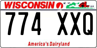 WI license plate 774XXQ