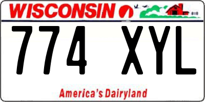 WI license plate 774XYL