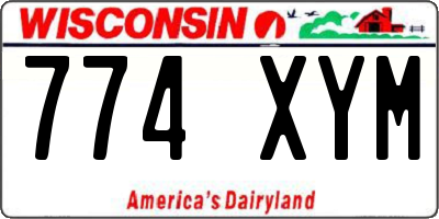 WI license plate 774XYM