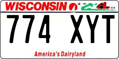 WI license plate 774XYT