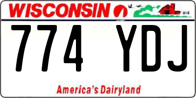 WI license plate 774YDJ
