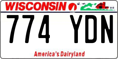 WI license plate 774YDN
