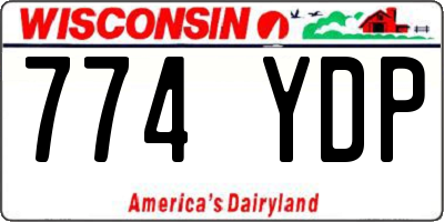 WI license plate 774YDP