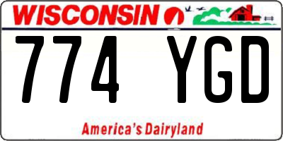 WI license plate 774YGD
