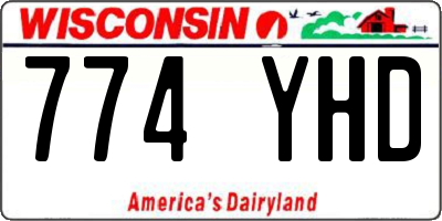 WI license plate 774YHD