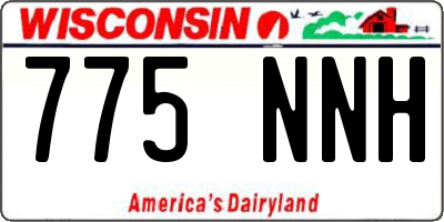 WI license plate 775NNH