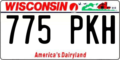 WI license plate 775PKH