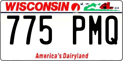WI license plate 775PMQ