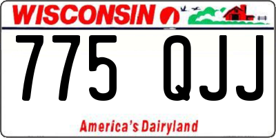 WI license plate 775QJJ