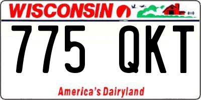 WI license plate 775QKT
