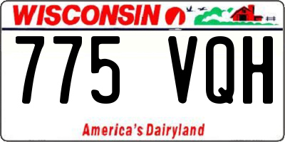 WI license plate 775VQH