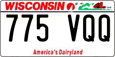 WI license plate 775VQQ