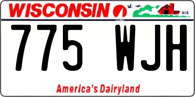 WI license plate 775WJH