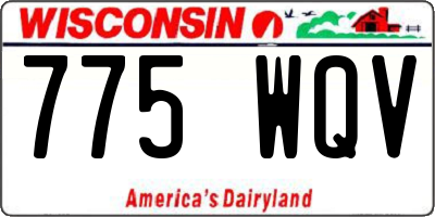 WI license plate 775WQV