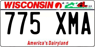 WI license plate 775XMA