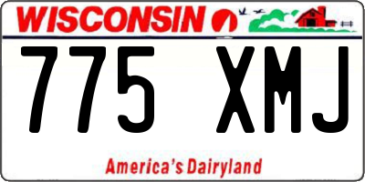 WI license plate 775XMJ