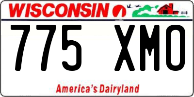 WI license plate 775XMO