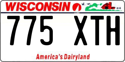 WI license plate 775XTH