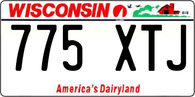 WI license plate 775XTJ