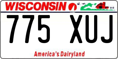 WI license plate 775XUJ