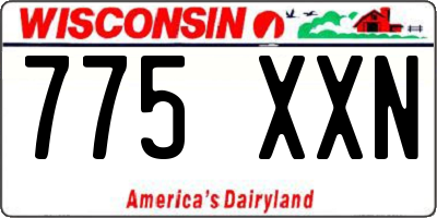 WI license plate 775XXN