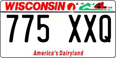 WI license plate 775XXQ