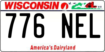 WI license plate 776NEL