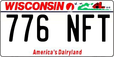 WI license plate 776NFT