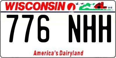 WI license plate 776NHH