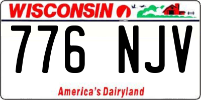 WI license plate 776NJV