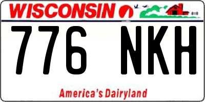 WI license plate 776NKH