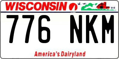 WI license plate 776NKM