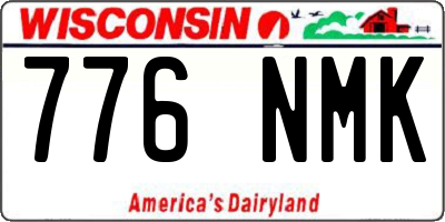 WI license plate 776NMK