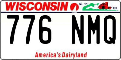 WI license plate 776NMQ