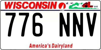 WI license plate 776NNV