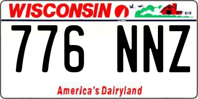 WI license plate 776NNZ