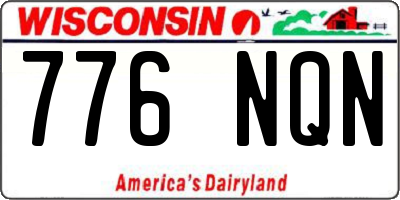 WI license plate 776NQN