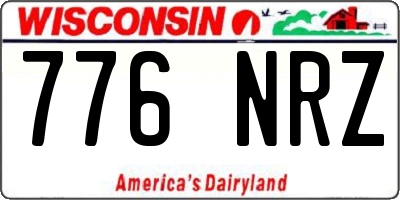 WI license plate 776NRZ