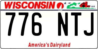 WI license plate 776NTJ