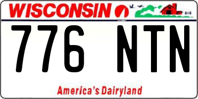 WI license plate 776NTN