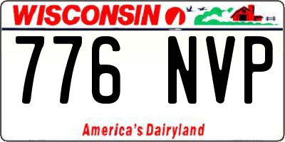 WI license plate 776NVP