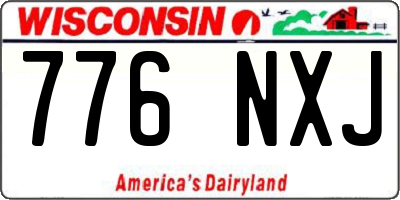 WI license plate 776NXJ