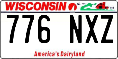 WI license plate 776NXZ