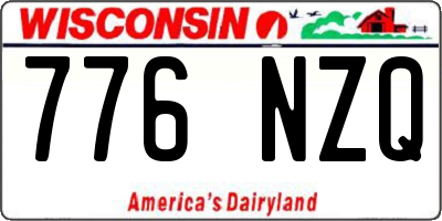 WI license plate 776NZQ