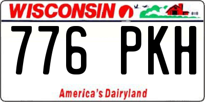 WI license plate 776PKH