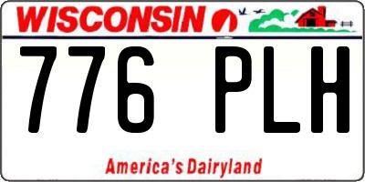 WI license plate 776PLH